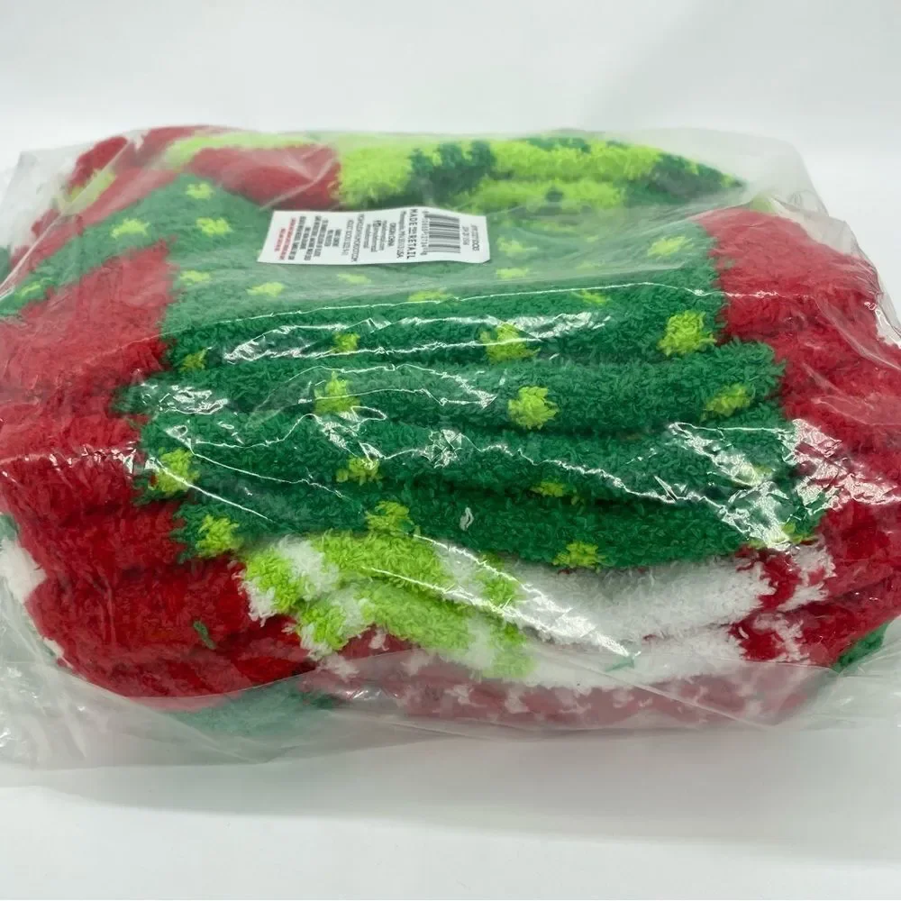 Women’s Fuzzy Plush Cozy Christmas Ankle Socks New